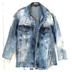 Distressed Jean Jacket